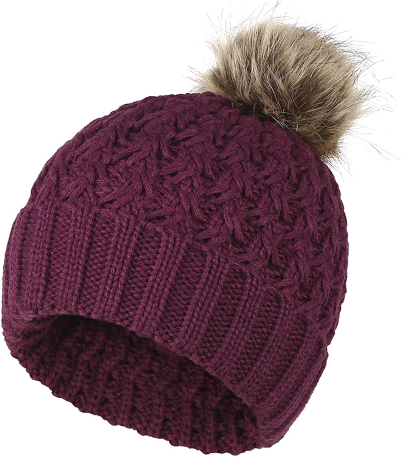 Neutral wool cap